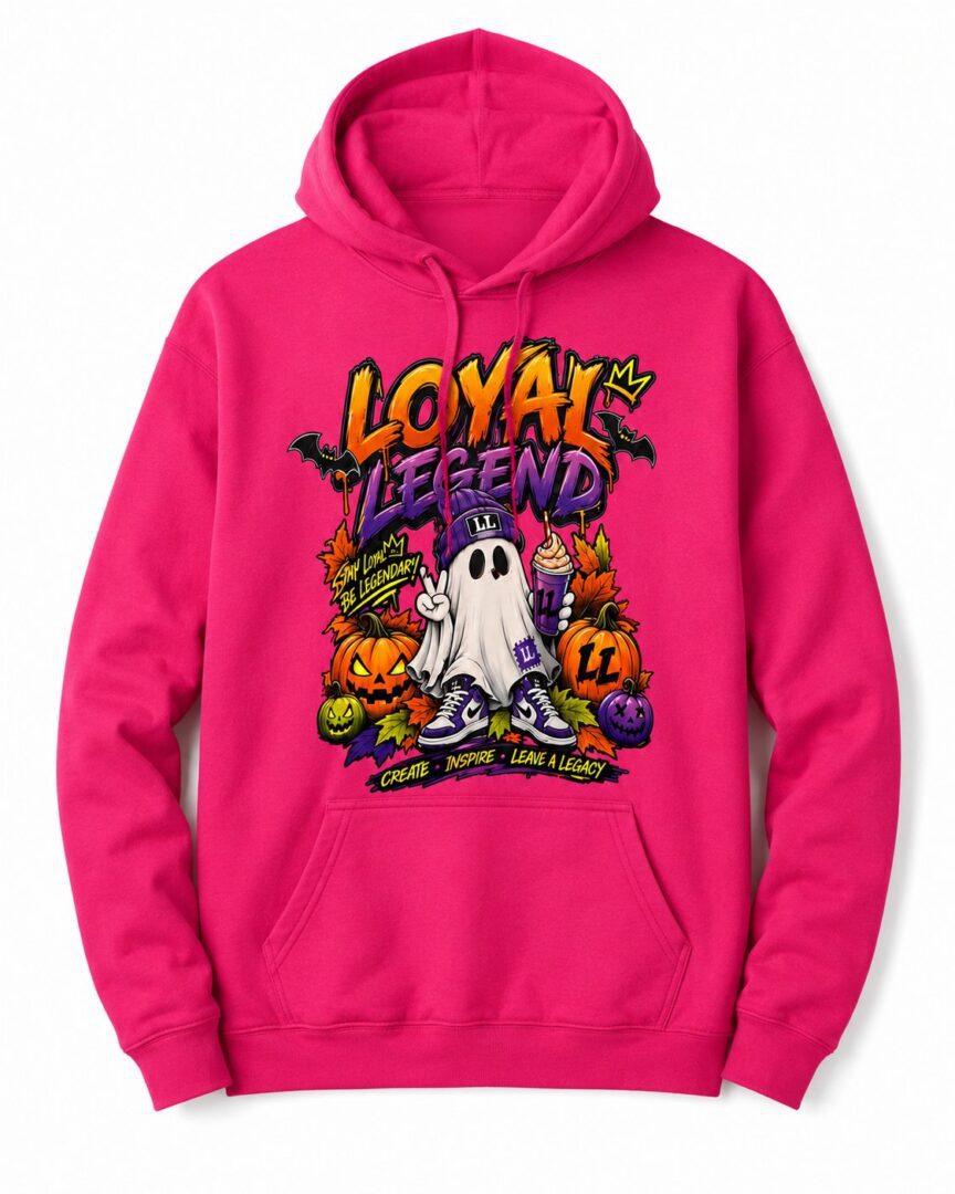 LL Casper Halloween - Pink Hoodie
